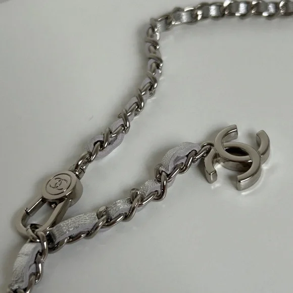 CHANEL Silver Mini Quilted Belt Bag - Picture 7 of 9